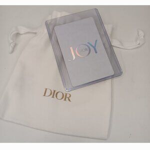 DIOR POUCH WITH SEVEN OF HEARTS PLAYING CARD / LAMINATED